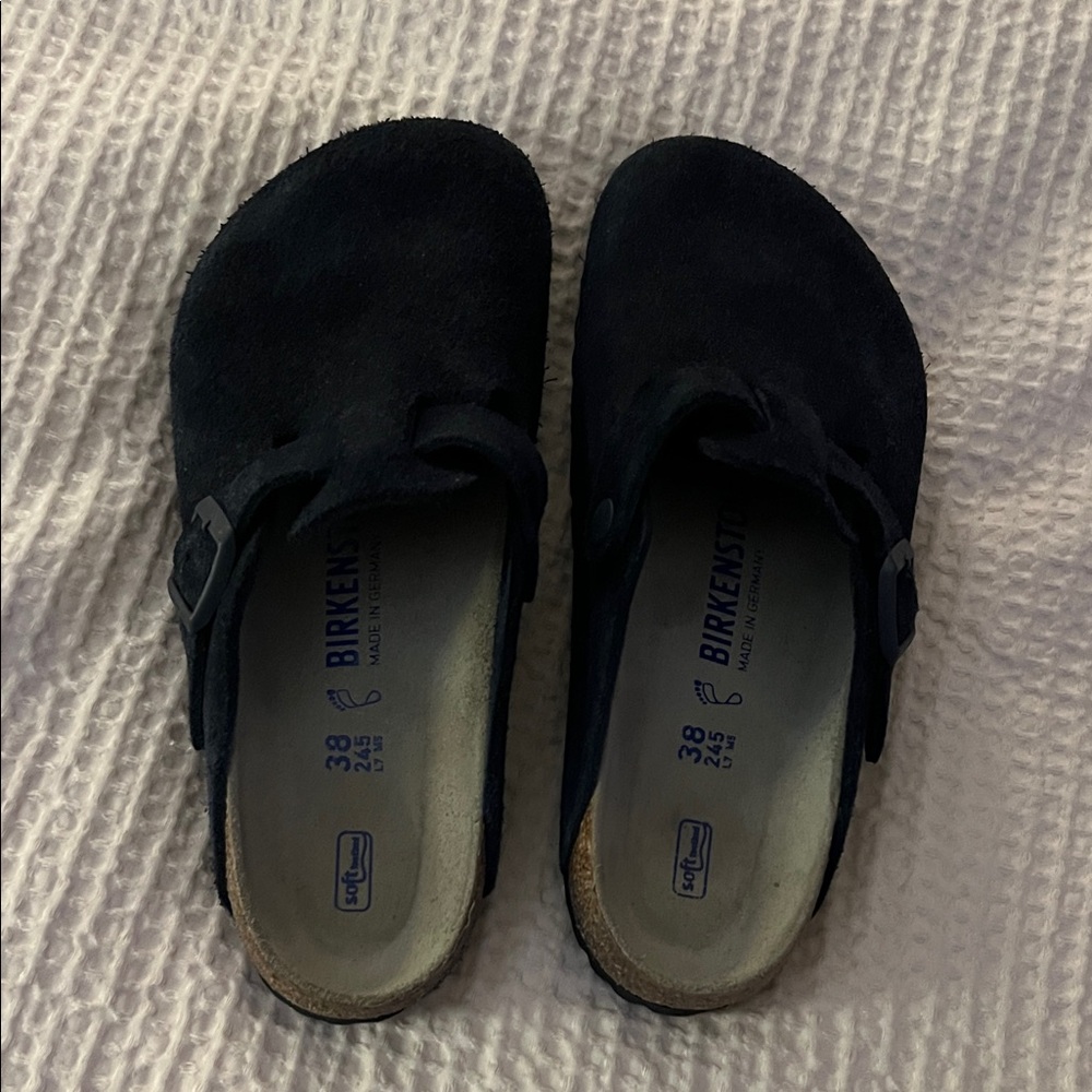 Birkenstock Boston Suede Clogs